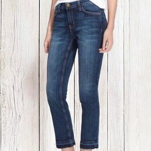 Anthropologie Pilcro Script Women’s Cropped Fray Dark Denim Jeans ~ Size 26